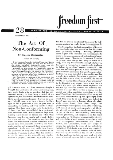 First page of Freedom First