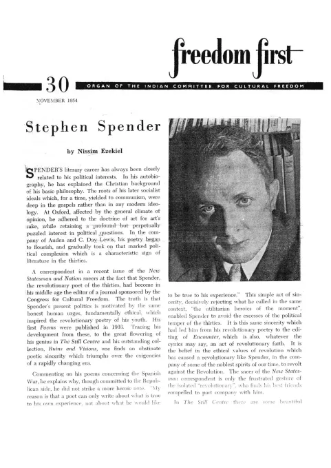 First page of Freedom First