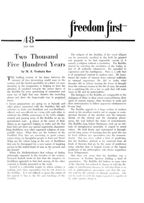 First page of Freedom First