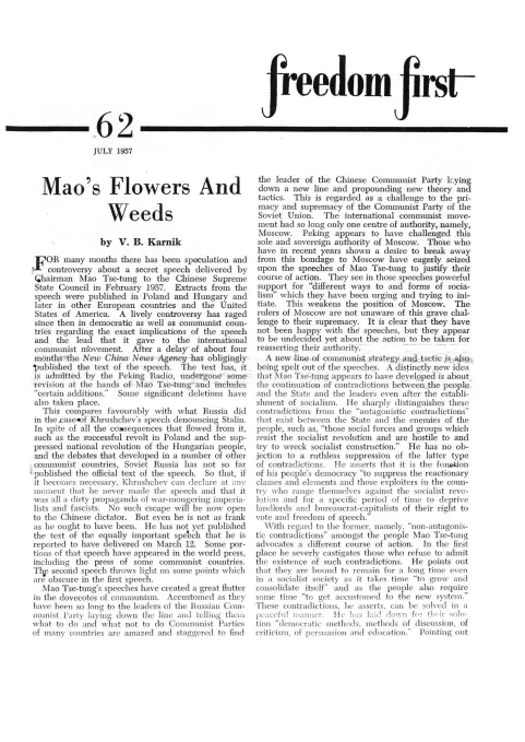 First page of Freedom First