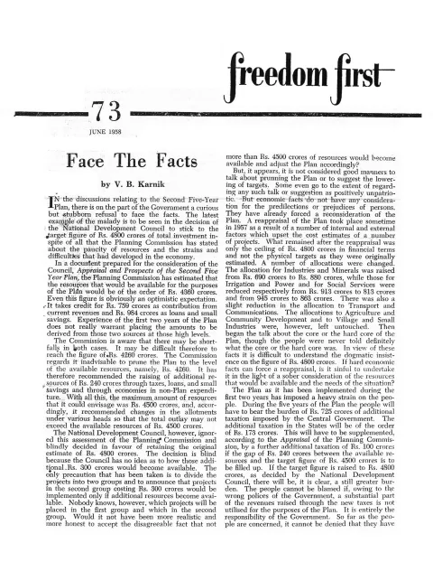 First page of Freedom First