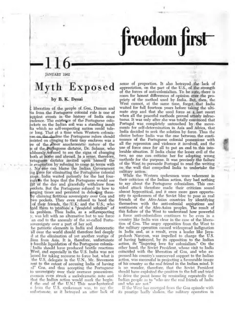 First page of Freedom First