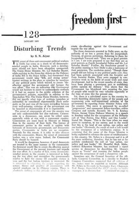First page of Freedom First