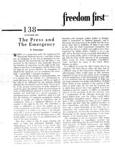 First page of Freedom First