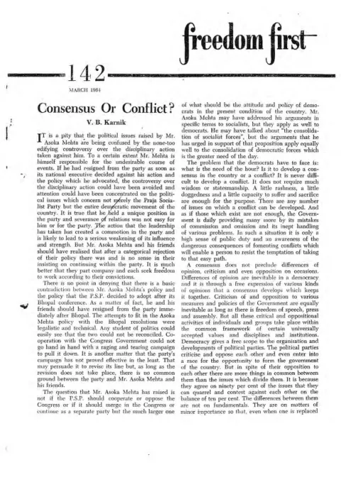 First page of Freedom First