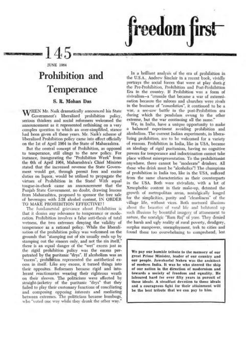 First page of Freedom First