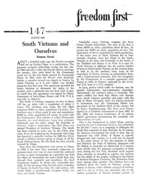 First page of Freedom First