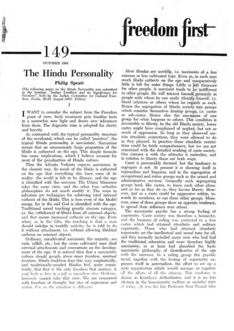 First page of Freedom First