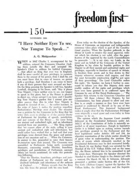 First page of Freedom First