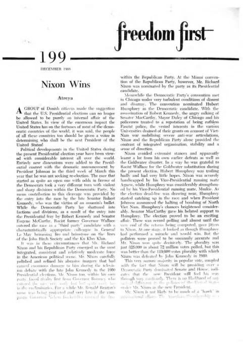 First page of Freedom First