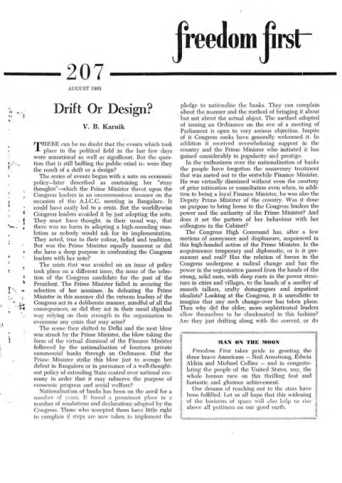 First page of Freedom First
