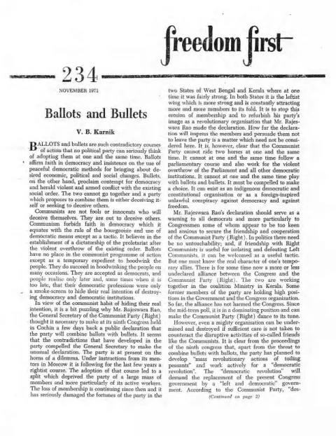 First page of Freedom First