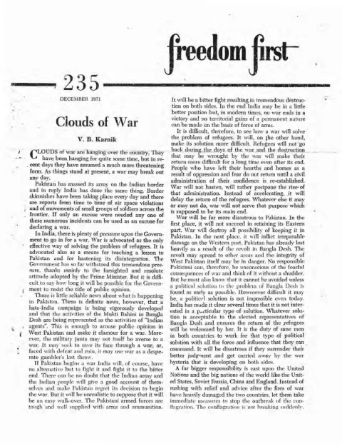First page of Freedom First