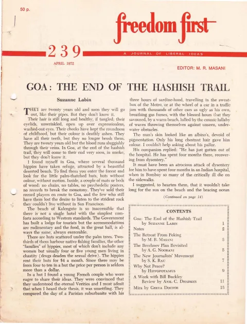 First page of Freedom First