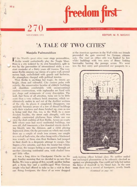 First page of Freedom First