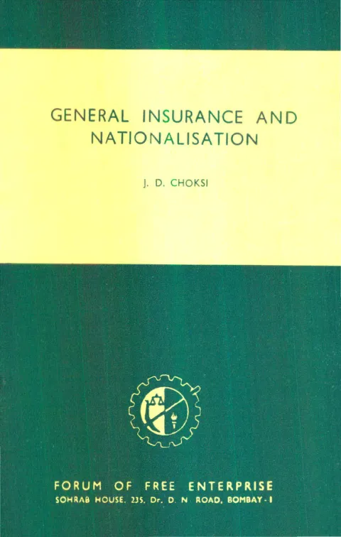 First page of General Insurance and Nationalisation