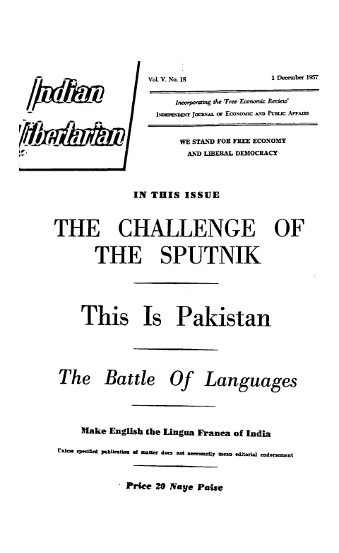 First page of The Indian Libertarian, Vol. V, No. 18
