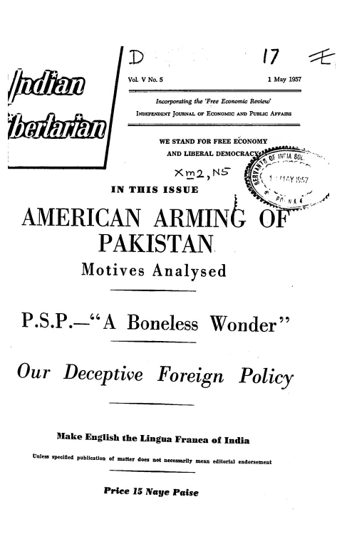 First page of The Indian Libertarian