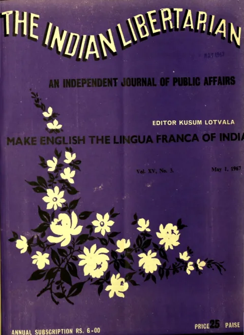 First page of The Indian Libertarian