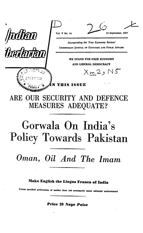 First page of The Indian Libertarian